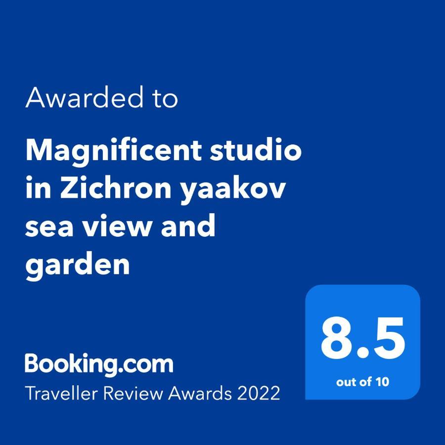 Magnificent Studio In Zichron Yaakov Sea View And Garden Zikhron Ya‘akov Luaran gambar